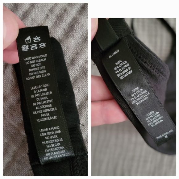 Black triangle bralette - Picture 3 of 6